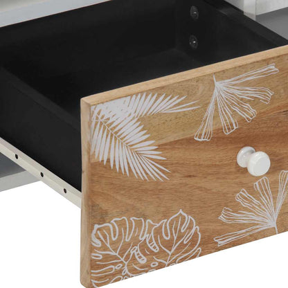 Tv-Meubel 100X33,5X46 Cm Massief Mangohout