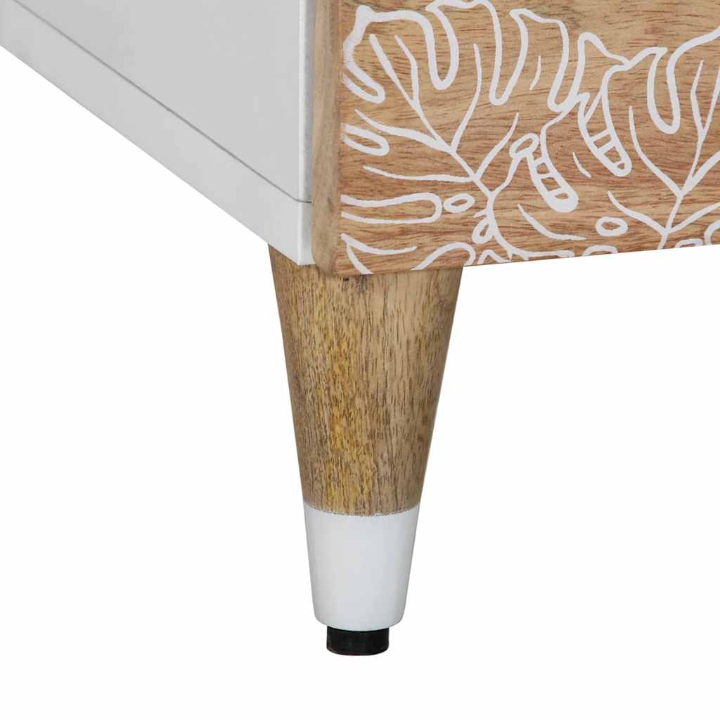 Tv-Meubel 100X33,5X46 Cm Massief Mangohout