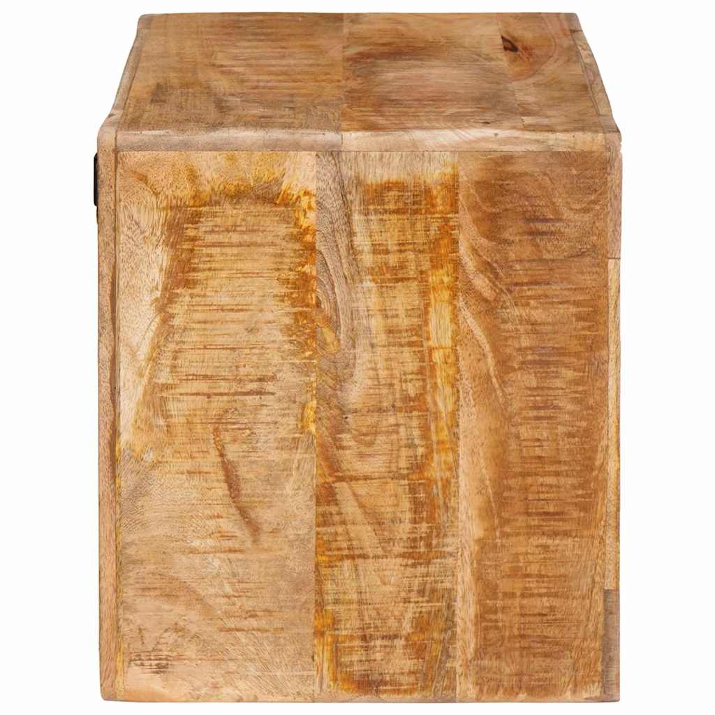 Wijnrek Wandgemonteerd Bruin 44 X 30 X 35 Cm Massief Mangohout