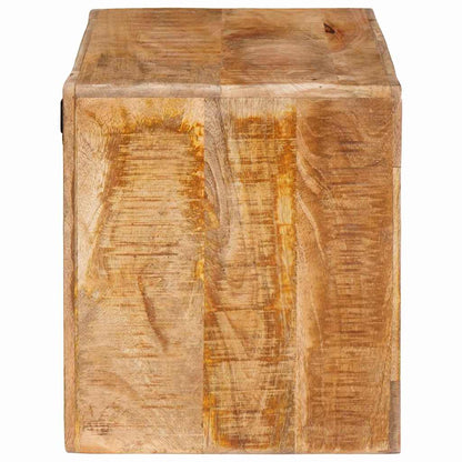 Wijnrek Wandgemonteerd Bruin 44 X 30 X 35 Cm Massief Mangohout