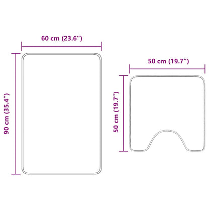 Antislip Badmat Set 2 Pcs Pp