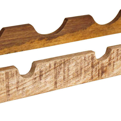 Wijnrek Bruin 100 X 45 X 33 Cm Massief Ruw Mango Hout