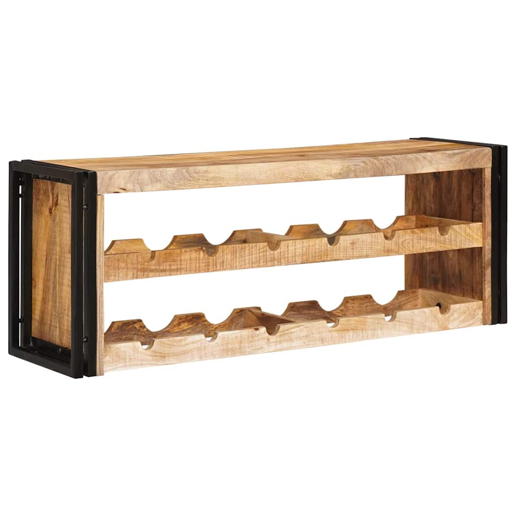Wijnrek Bruin 100 X 45 X 33 Cm Massief Ruw Mango Hout