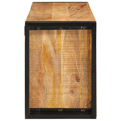 Wijnrek Bruin 100 X 45 X 33 Cm Massief Ruw Mango Hout