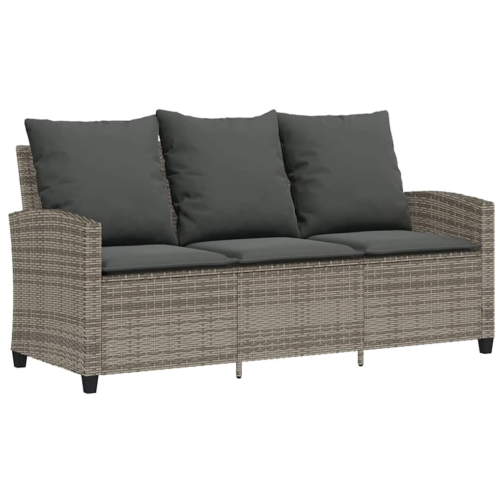 6-Delige Loungeset Met Kussens Poly Rattan
