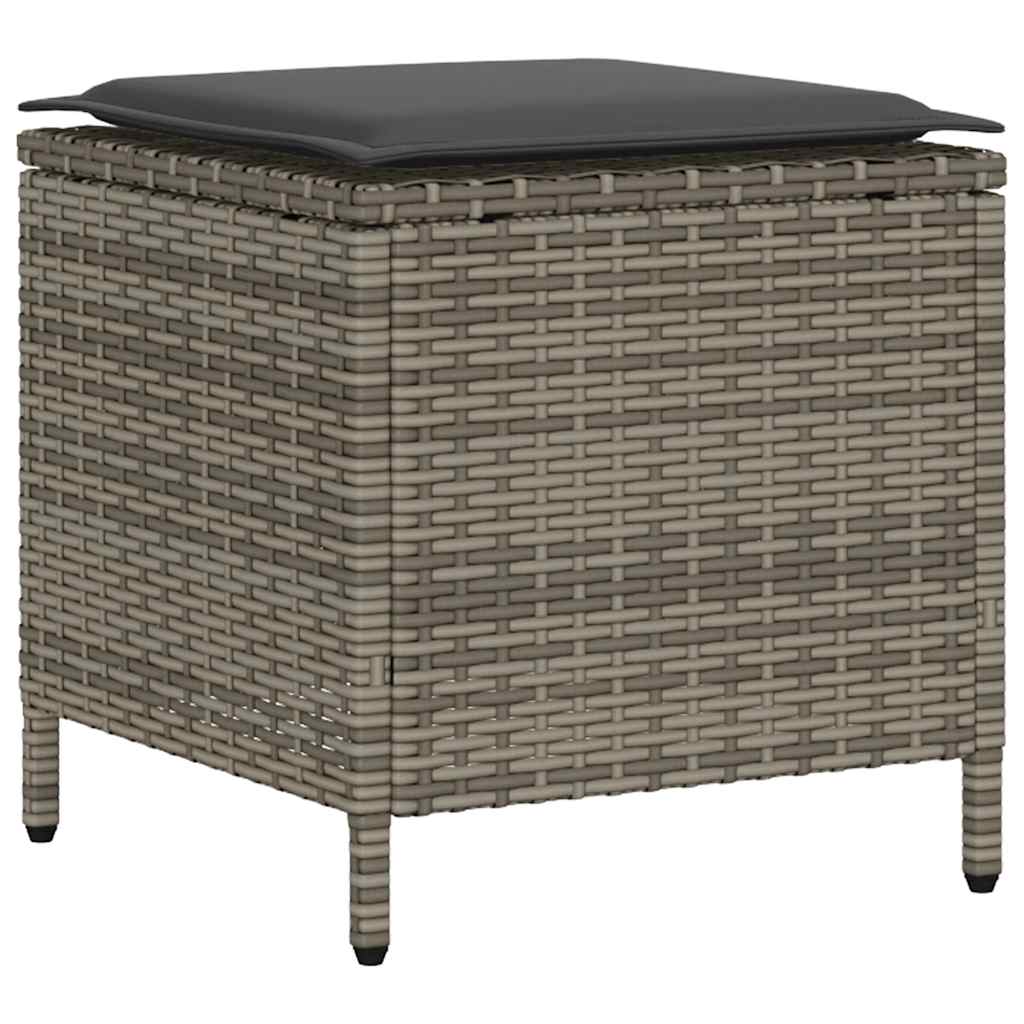 6-Delige Loungeset Met Kussens Poly Rattan