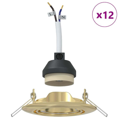 Spotlights Met Schijnwerpers 12 Pcs 9 X 9 Cm Metaal