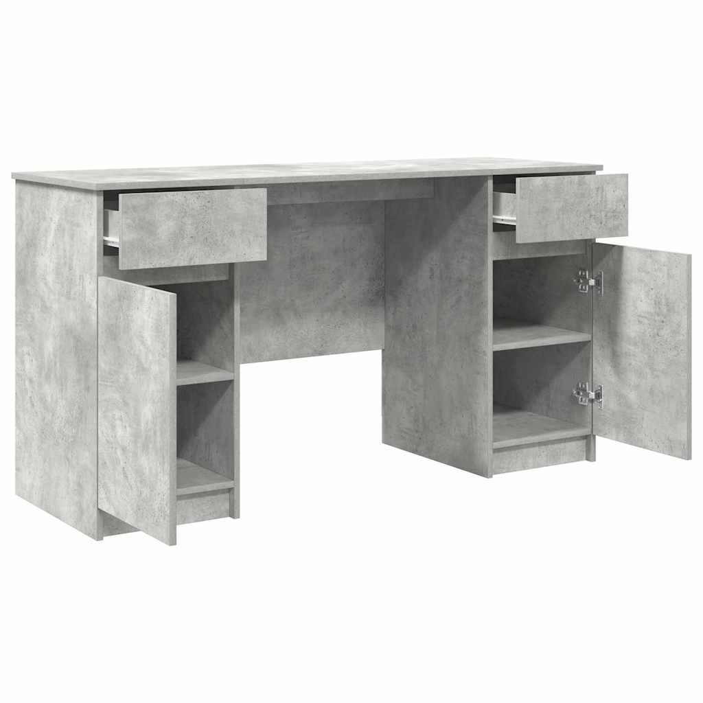 Bureau Met Lade 140 X 49 X 76 Cm Bewerkt Hout