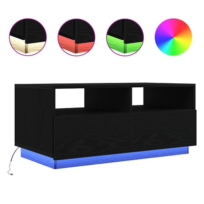 Salontafel Met Led-Verlichting 90X49X40 Cm