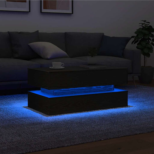 Salontafel Met Led-Verlichting 90X50X40 Cm