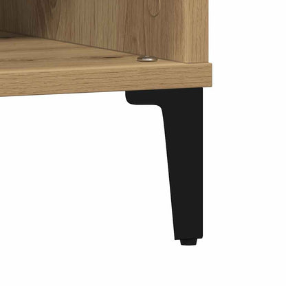 Salontafel 60X60X30 Cm Bewerkt Hout Artisanaal Eiken