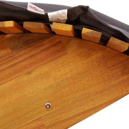 Ligbed Schommelend Met Kussen Massief Acaciahout