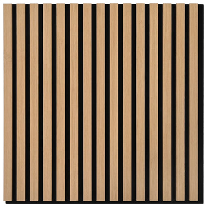Akoestische Wandpanelen 2 St Latten 60,5X60 Cm Eikenfineer