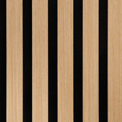 Akoestische Wandpanelen 2 St Latten 60,5X60 Cm Eikenfineer