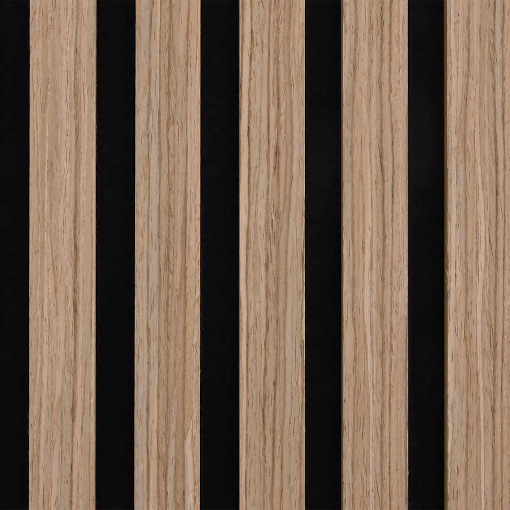 Akoestische Wandpanelen 8 St Latten 60,5X60 Cm Eikenfineer