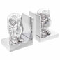 Boekensteunen 2 Pcs Zilver Aluminium