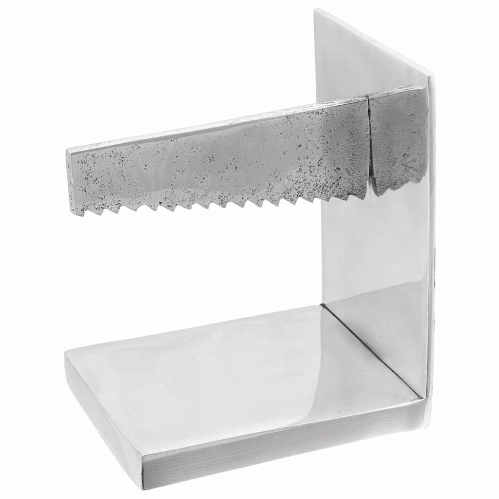 Boekensteunen 2 Pcs Zilver Aluminium