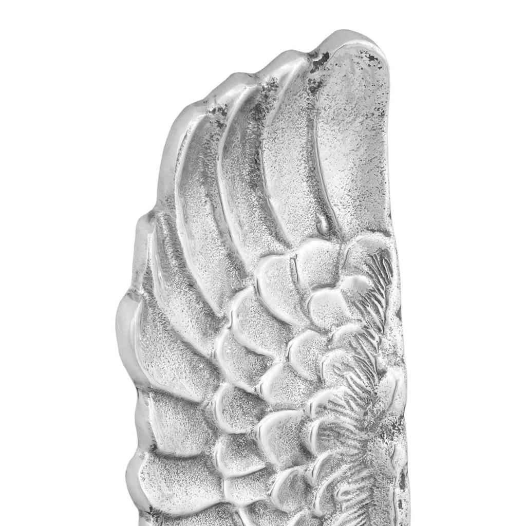 Vleugels Beeldhouwwerk Zilver 31 X 5 X 91 Cm Aluminium