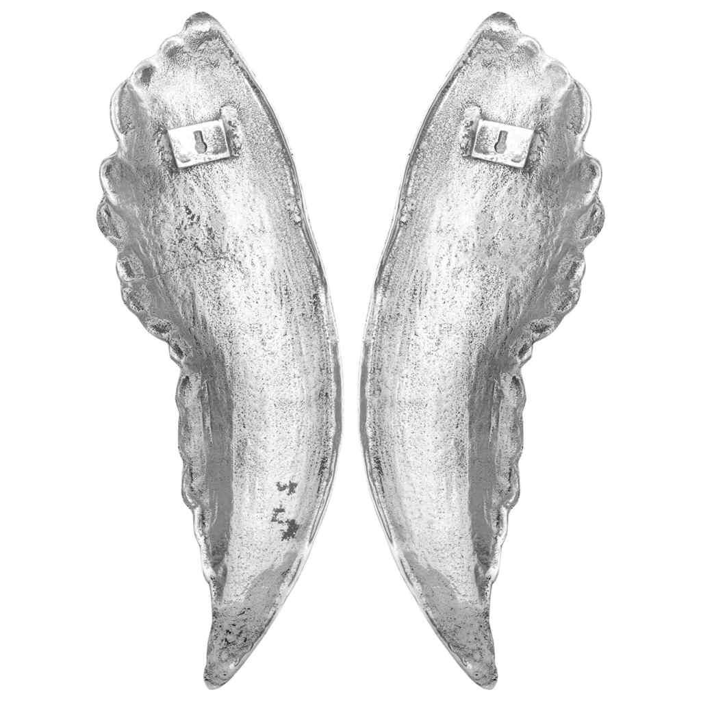 Vleugels Beeldhouwwerk Zilver 31 X 5 X 91 Cm Aluminium