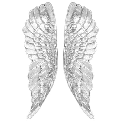Vleugels Beeldhouwwerk Zilver 31 X 5 X 91 Cm Aluminium