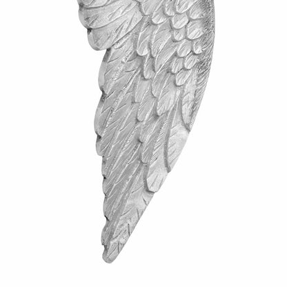 Vleugels Beeldhouwwerk Zilver 17 X 5 X 59 Cm Aluminium