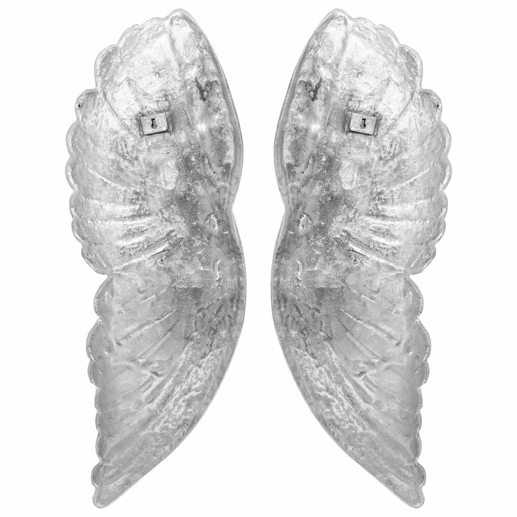 Vleugels Beeldhouwwerk Zilver 17 X 5 X 59 Cm Aluminium