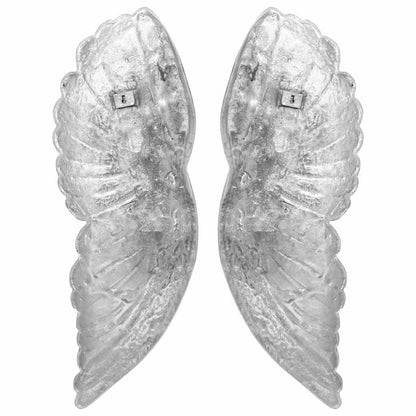 Vleugels Beeldhouwwerk Zilver 17 X 5 X 59 Cm Aluminium