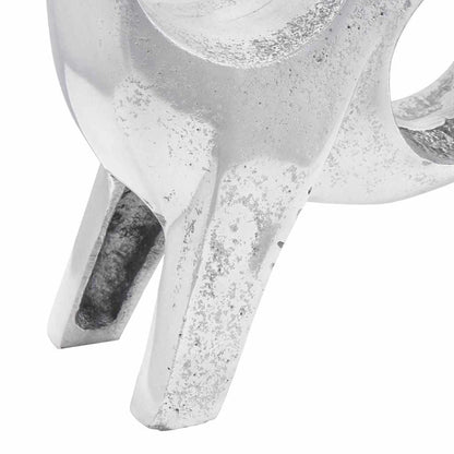 Stierensculptuur Zilver 22 X 9.5 X 34 Cm Aluminium