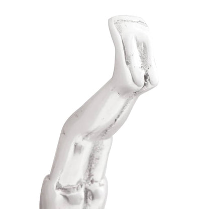 Sculptuur Zilver 22 X 8 X 25 Cm Aluminium