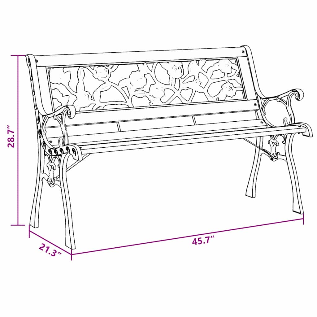 Bank Bruin 116 X 54 X 73Cm Hout