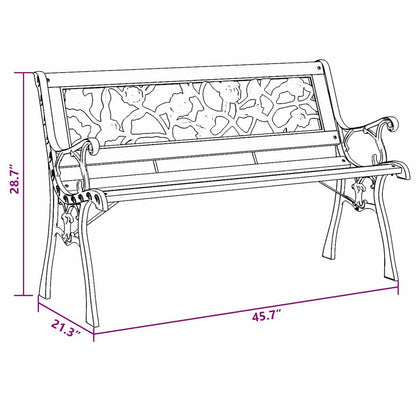 Bank Bruin 116 X 54 X 73Cm Hout