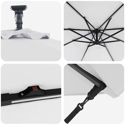 Parasol 294 X 294 X 248 Cm Polyester En Aluminium