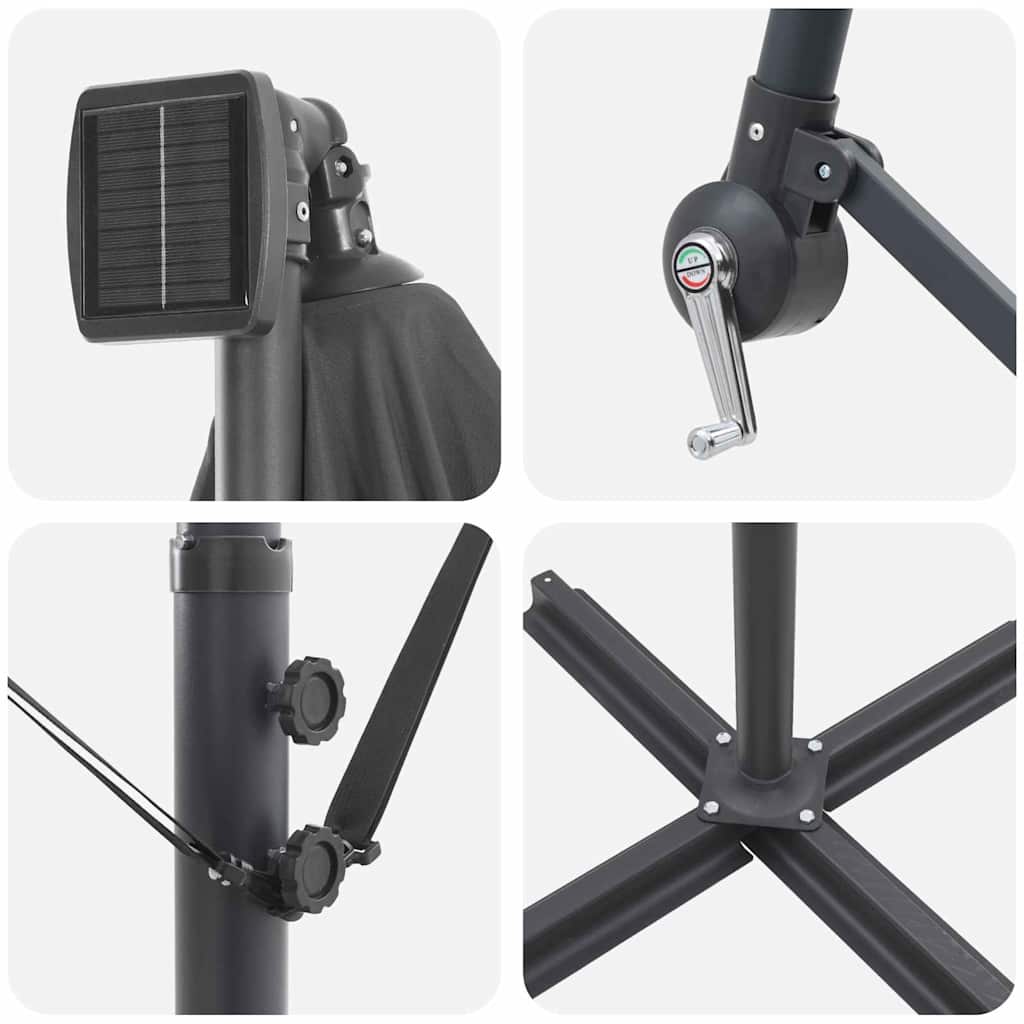 Cantilever Banana Parasol 249 X 249 X 250 Cm