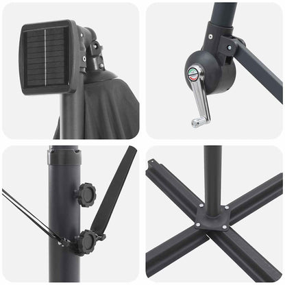 Cantilever Banana Parasol 249 X 249 X 250 Cm