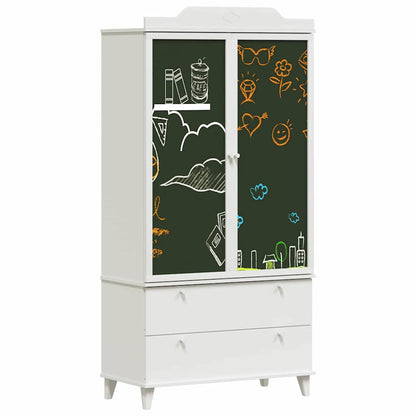 Krijtbord Kast Met Lade Met Plank Met Opslag Bewerkt Hout