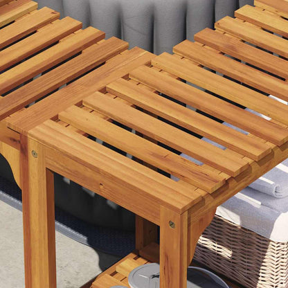 Hot Tub Omgeving Bruin 230 X 230 Cm Massief Acaciahout