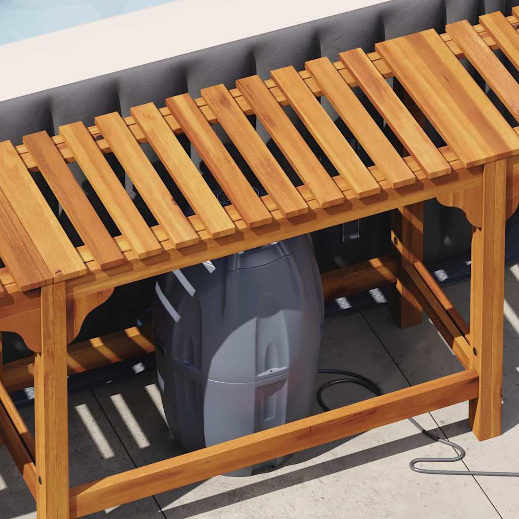 Hot Tub Omgeving Bruin 230 X 230 Cm Massief Acaciahout