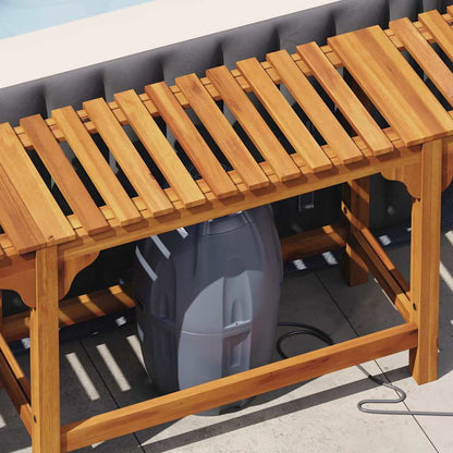 Hot Tub Omgeving Bruin 230 X 230 Cm Massief Acaciahout