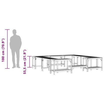 Hot Tub Omgeving Bruin 230 X 230 Cm Massief Acaciahout