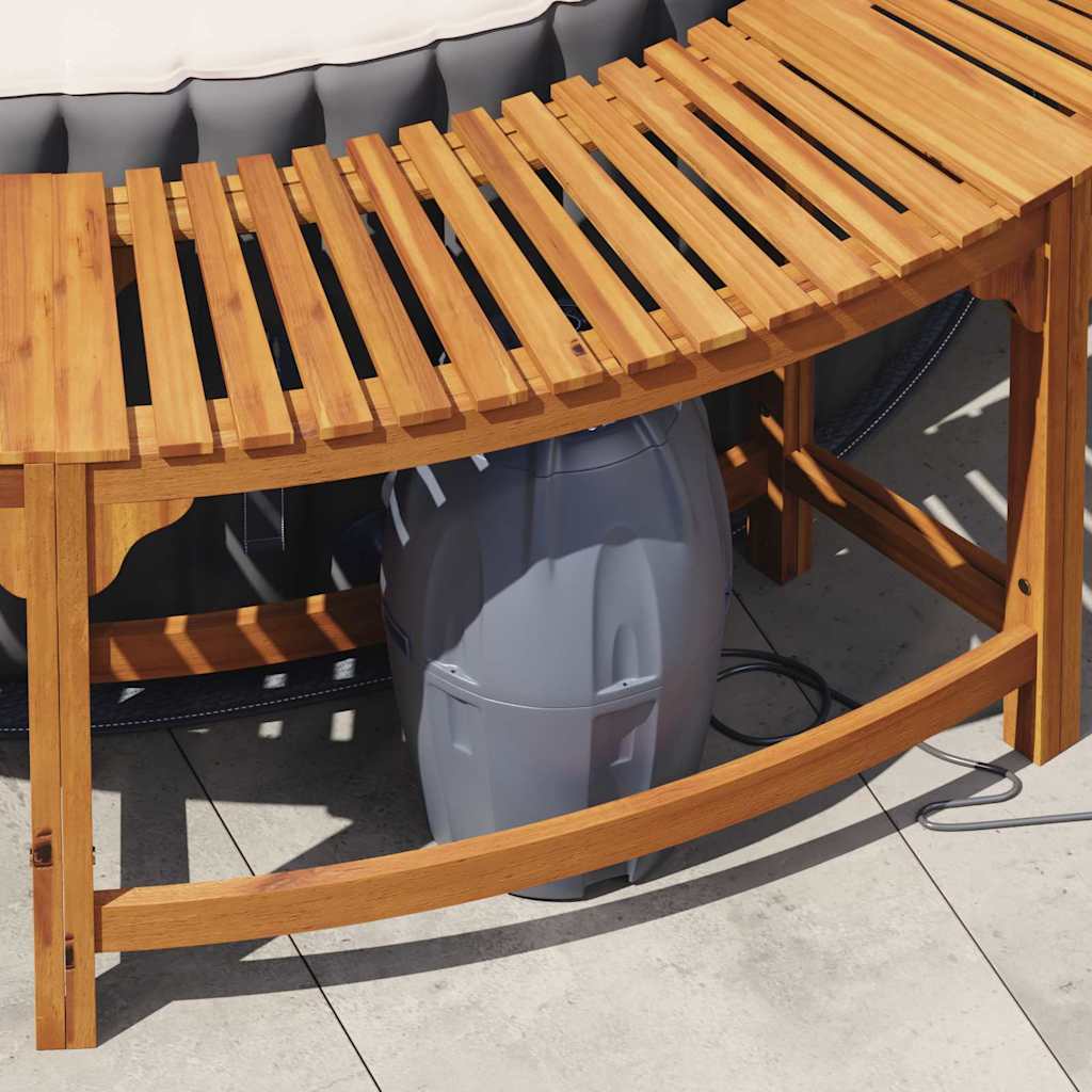 Hot Tub Omgeving Bruin Massief Acaciahout