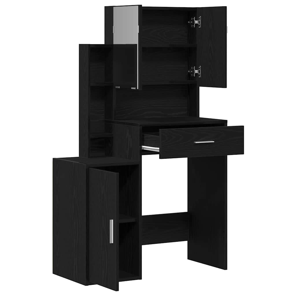 Kaptafel Met Lade 80 X 35 X 132 Cm Bewerkt Hout