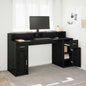 Bureau Met Led-Verlichting Hout Kleur
