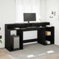 Bureau Met Led-Verlichting Hout Kleur
