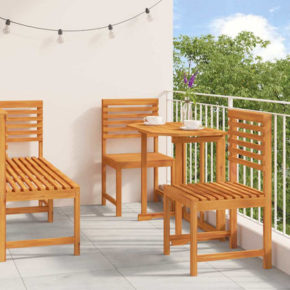 Tuin Bistro Set 3 Pcs Bruin Massief Acaciahout