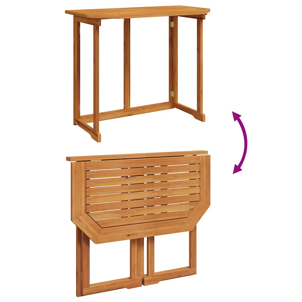 Tuin Bistro Set 3 Pcs Bruin Massief Acaciahout