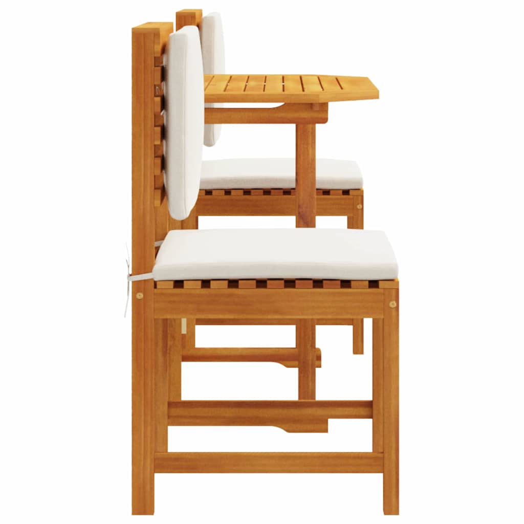 Tuin Bistro Set 3 Pcs Bruin Massief Acaciahout