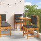 Tuin Bistro Set 3 Pcs Bruin Massief Acaciahout