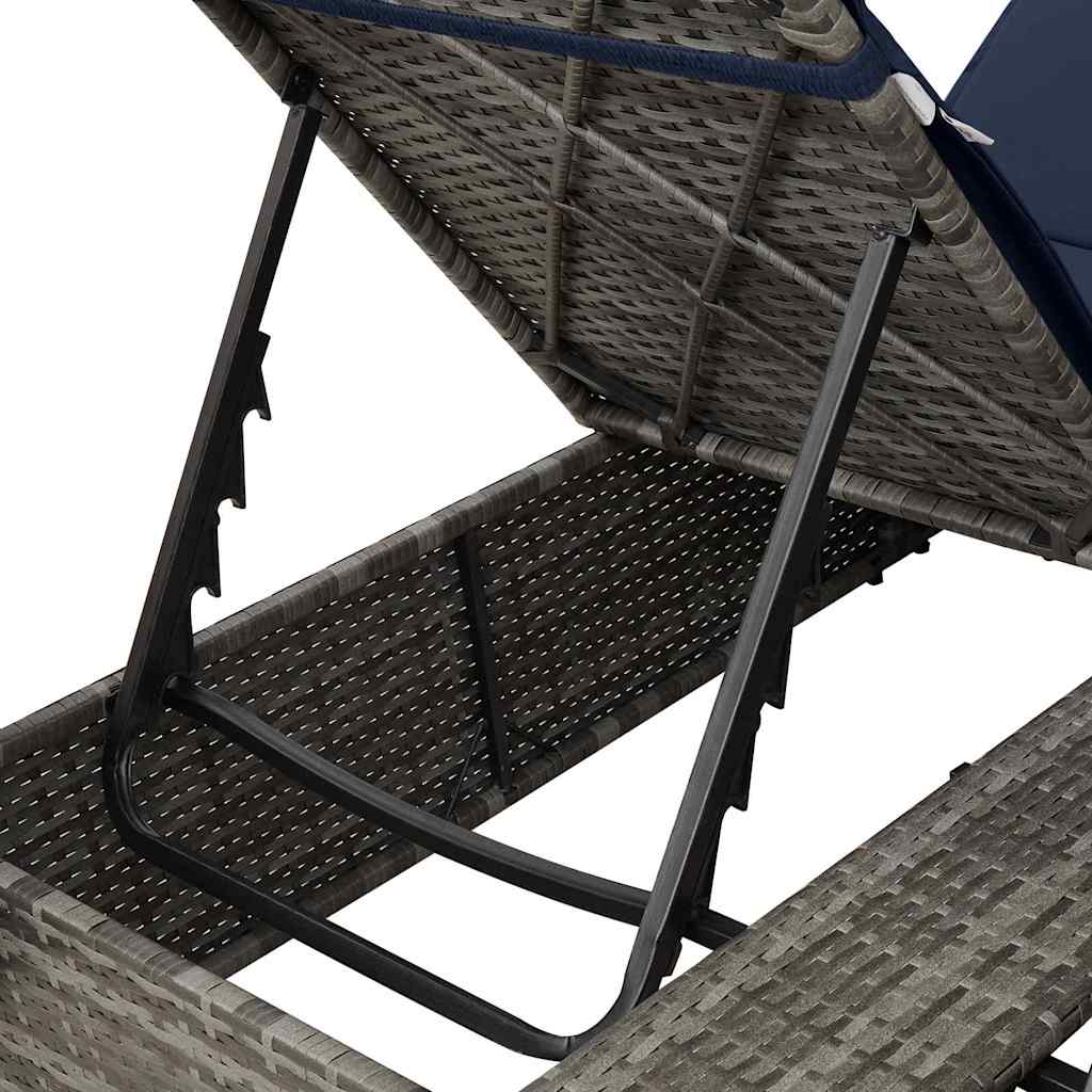 Dubbele Zonnebed Met Dak 205 X 129 X 200 Cm Pe Riet