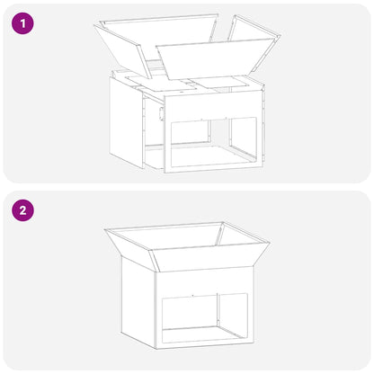 Vuurkorf 50 X 50 X 40 Cm Staal