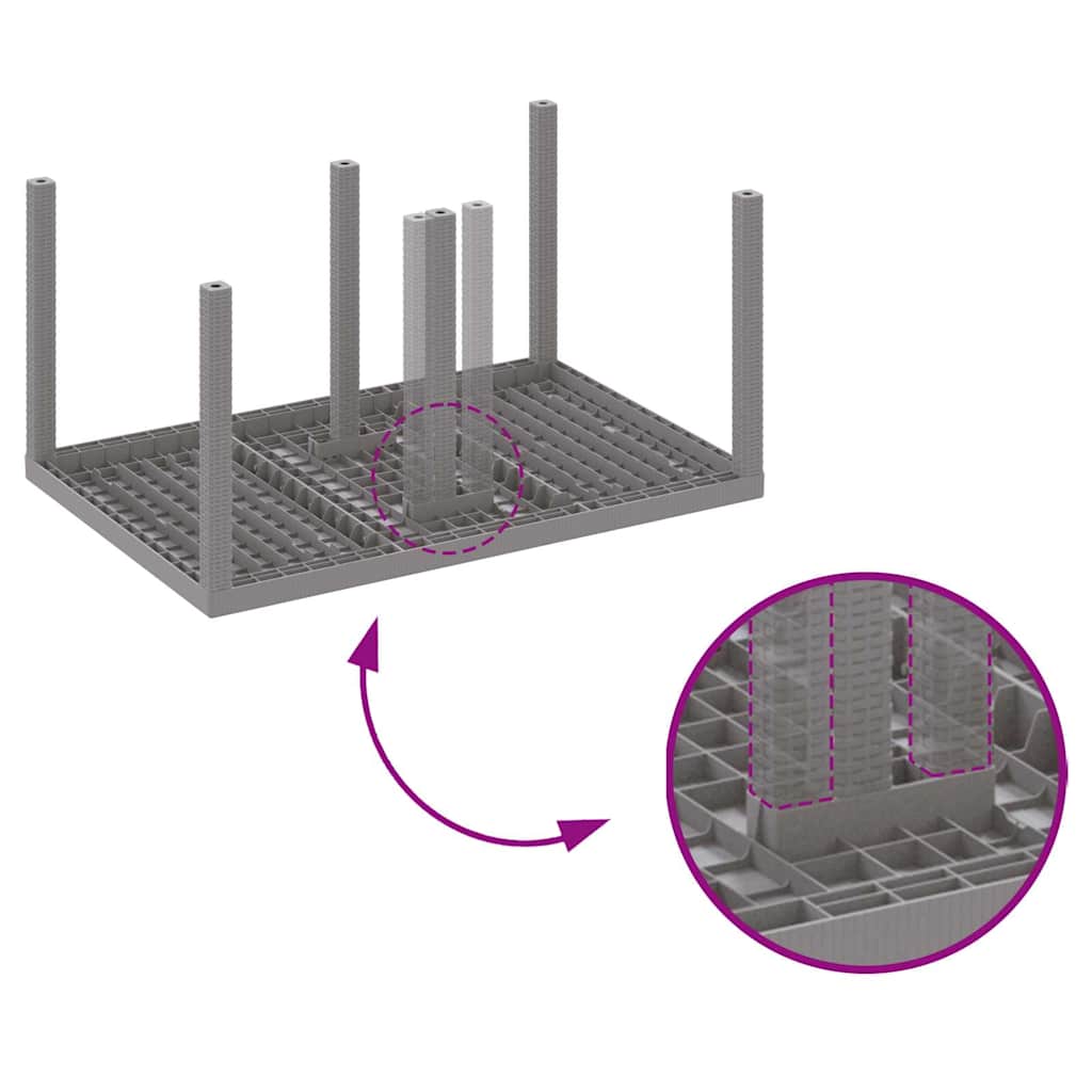 Tuin Eetset 7 Pcs Polt Riet